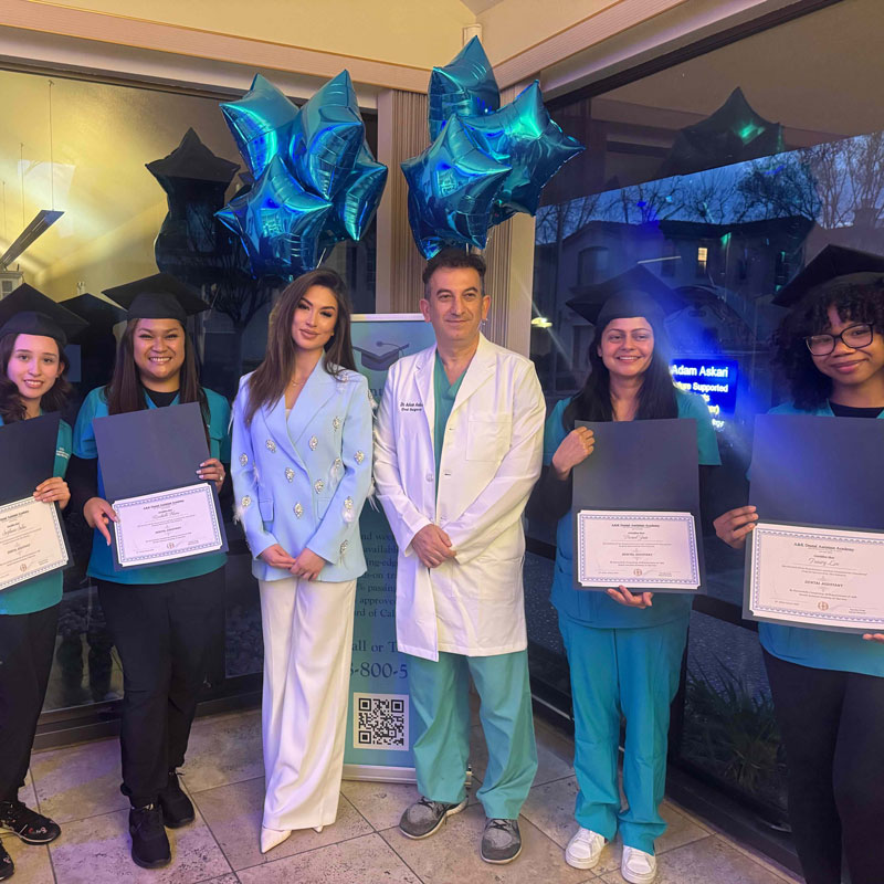students graduating from A&K Dental Assistant Academy