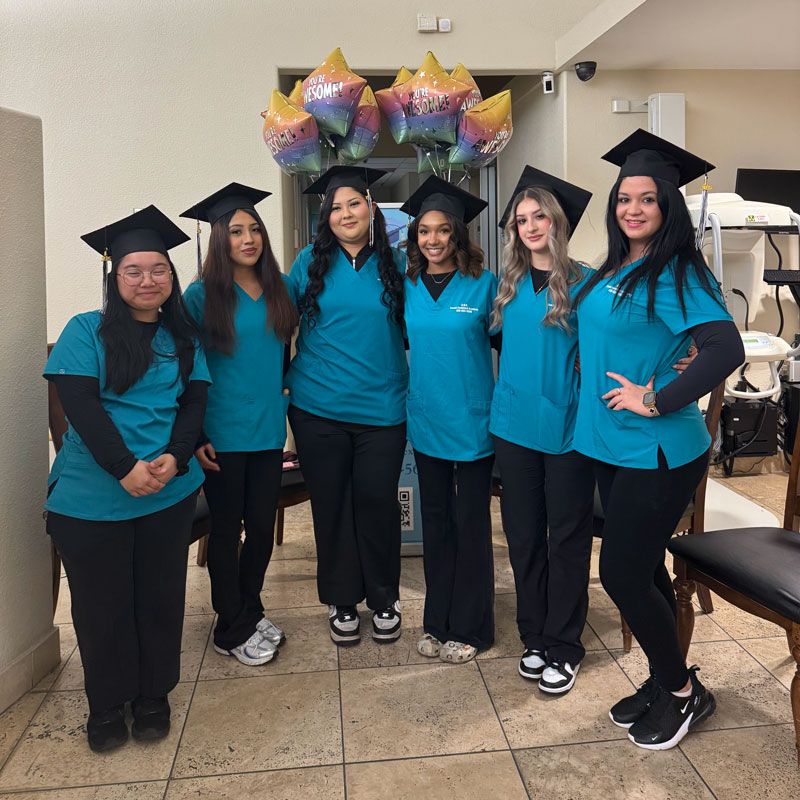 students graduating from A&K Dental Assistant Academy