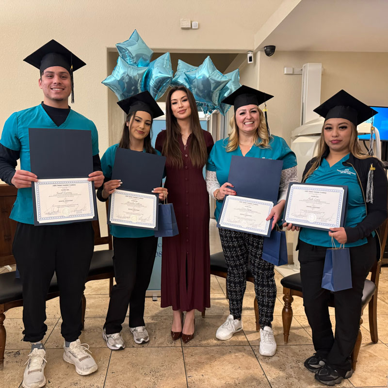 students graduating from A&K Dental Assistant Academy