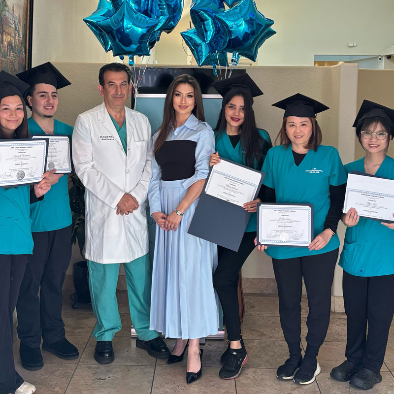 students graduating from A&K Dental Assistant Academy